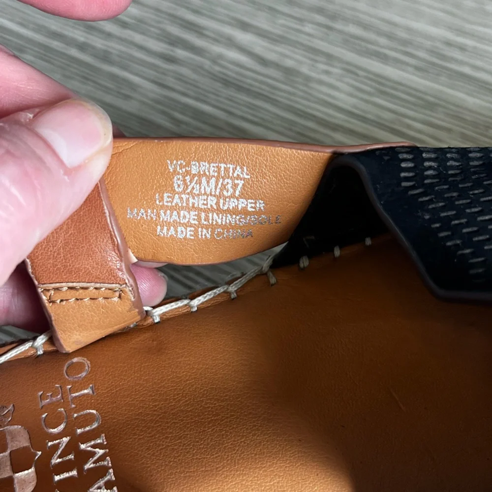 NWOT!!! Vince Camuto Black and Tan Espadrilles